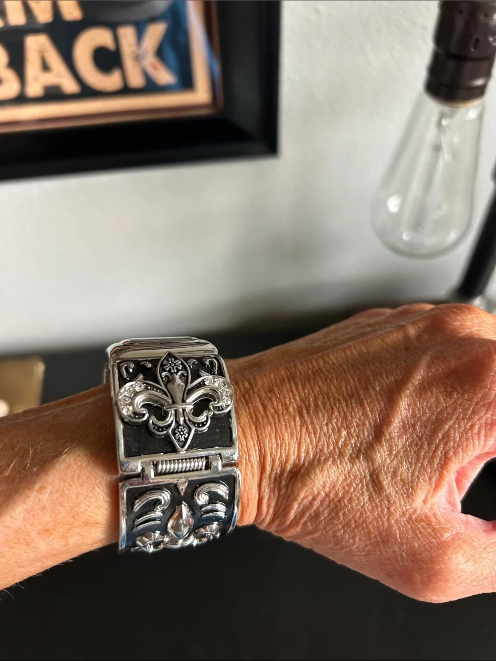 Silver Decorative Women's Bracelet Watch